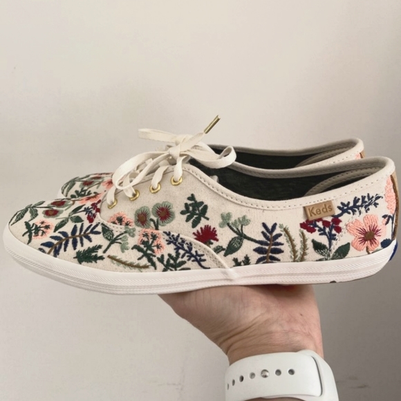 embroidered keds